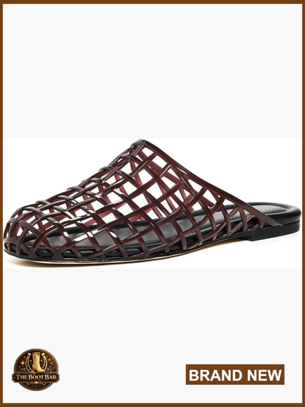 Women's Jelly Mesh Flat Sandals Closed Toe Slip On Slides